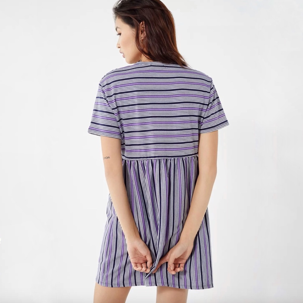 Urban Outfitters Striped Babydoll Frock Dress